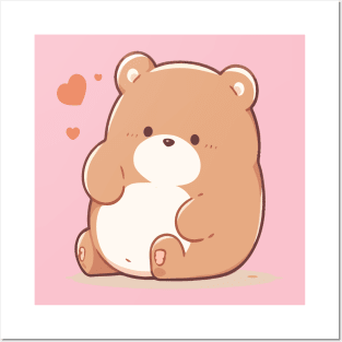 Adorbs Kawaii Baby Bear Cub Posters and Art